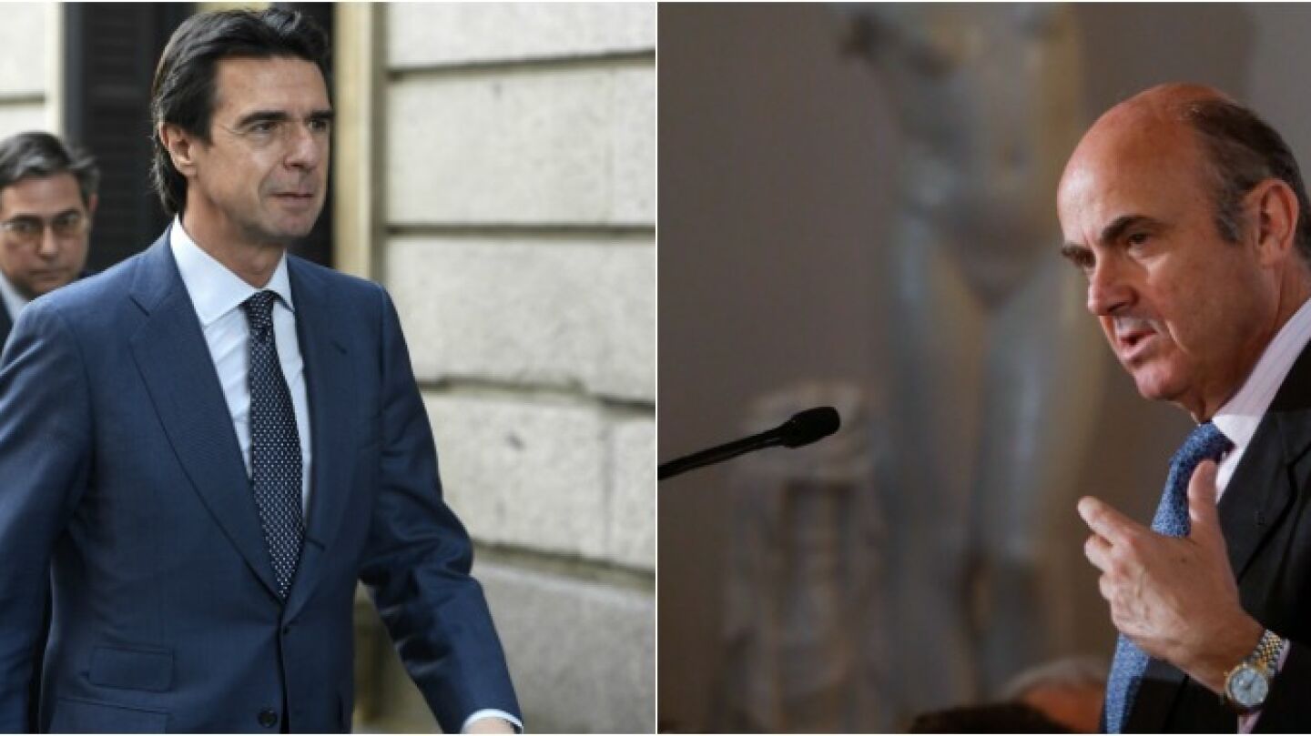 Jos&eacute; Manuel Soria y Luis de Guindos