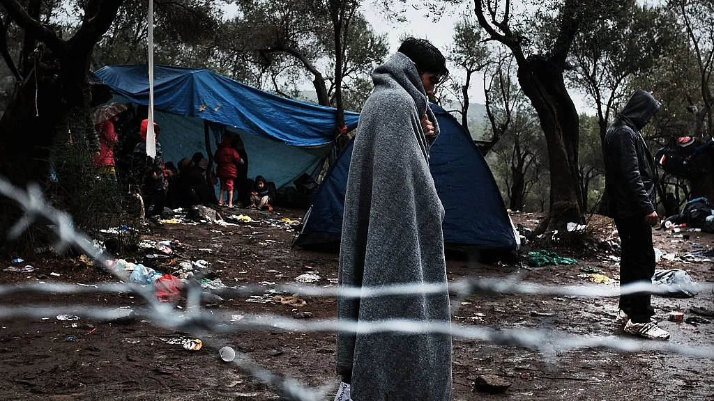 Campo de refugiados en Lesbos