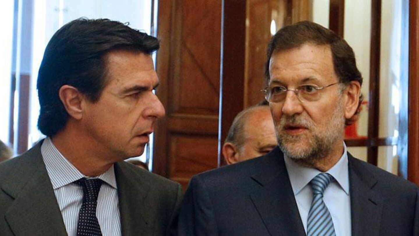 Jos&eacute; Manuel Soria y Mariano Rajoy