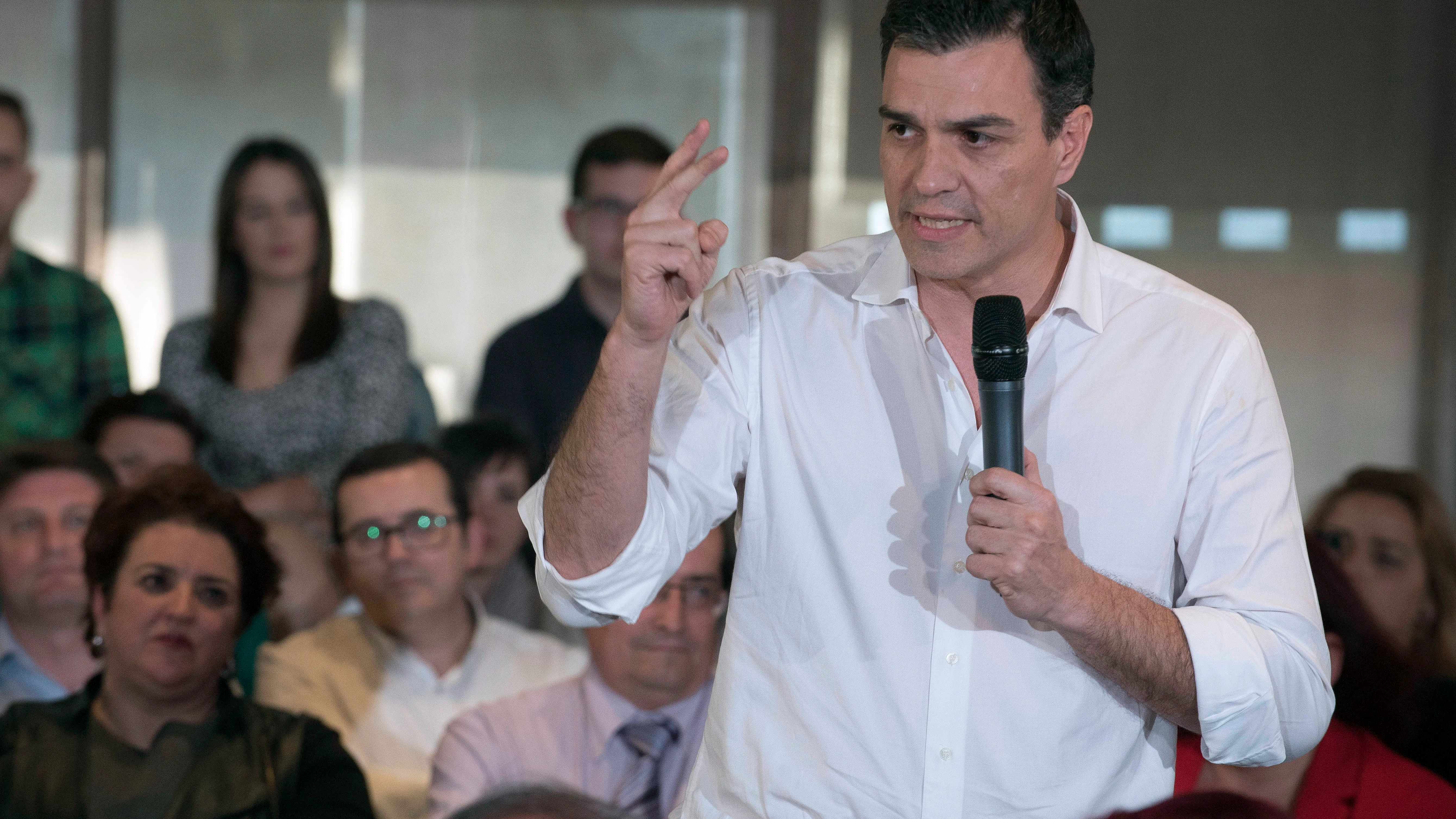 Pedro Sánchez, secretario general del PP en funciones