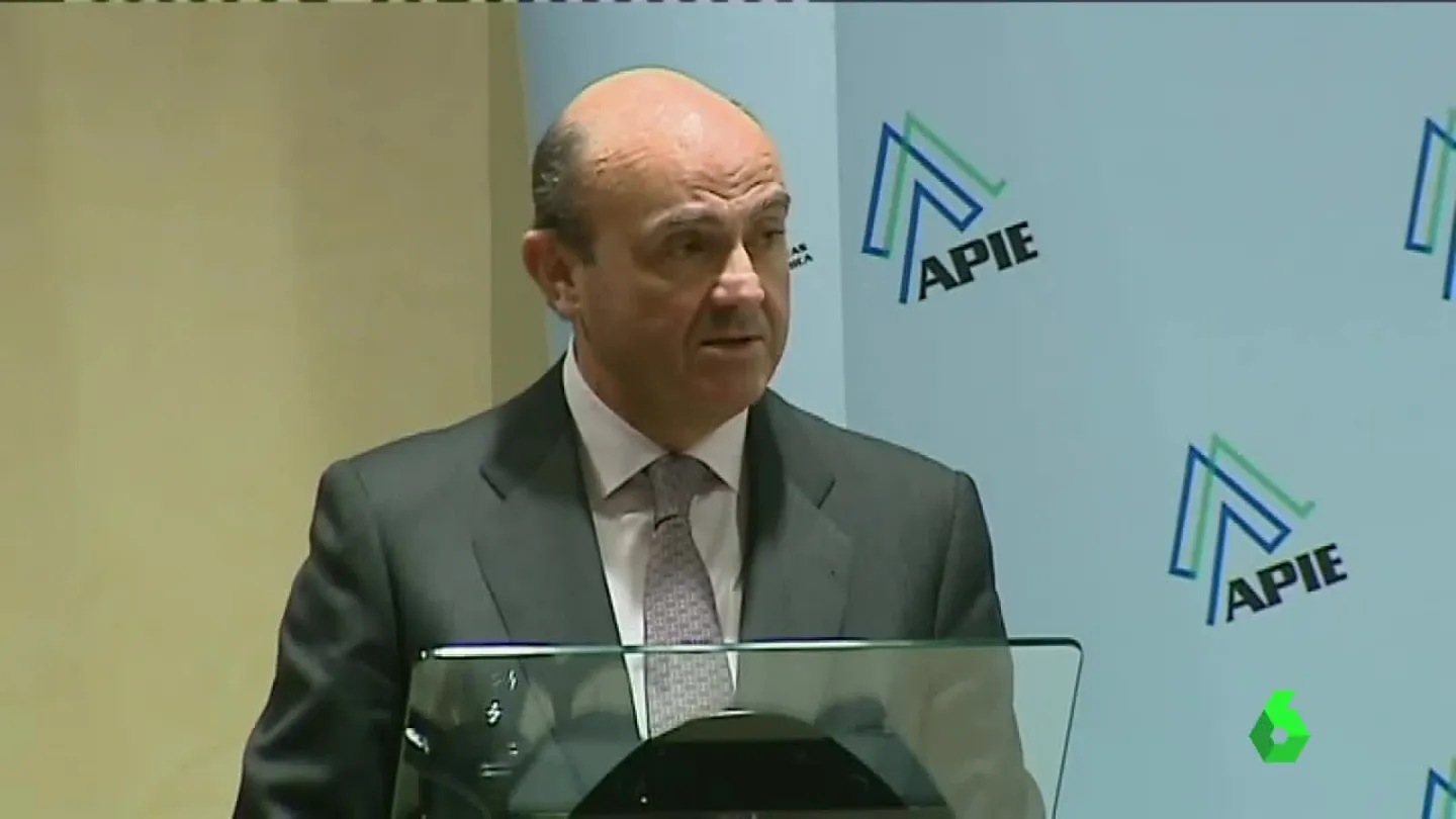 Luis de Guindos, ministro de Economía en funciones Luis de Guindos, ministro de Economía en funciones