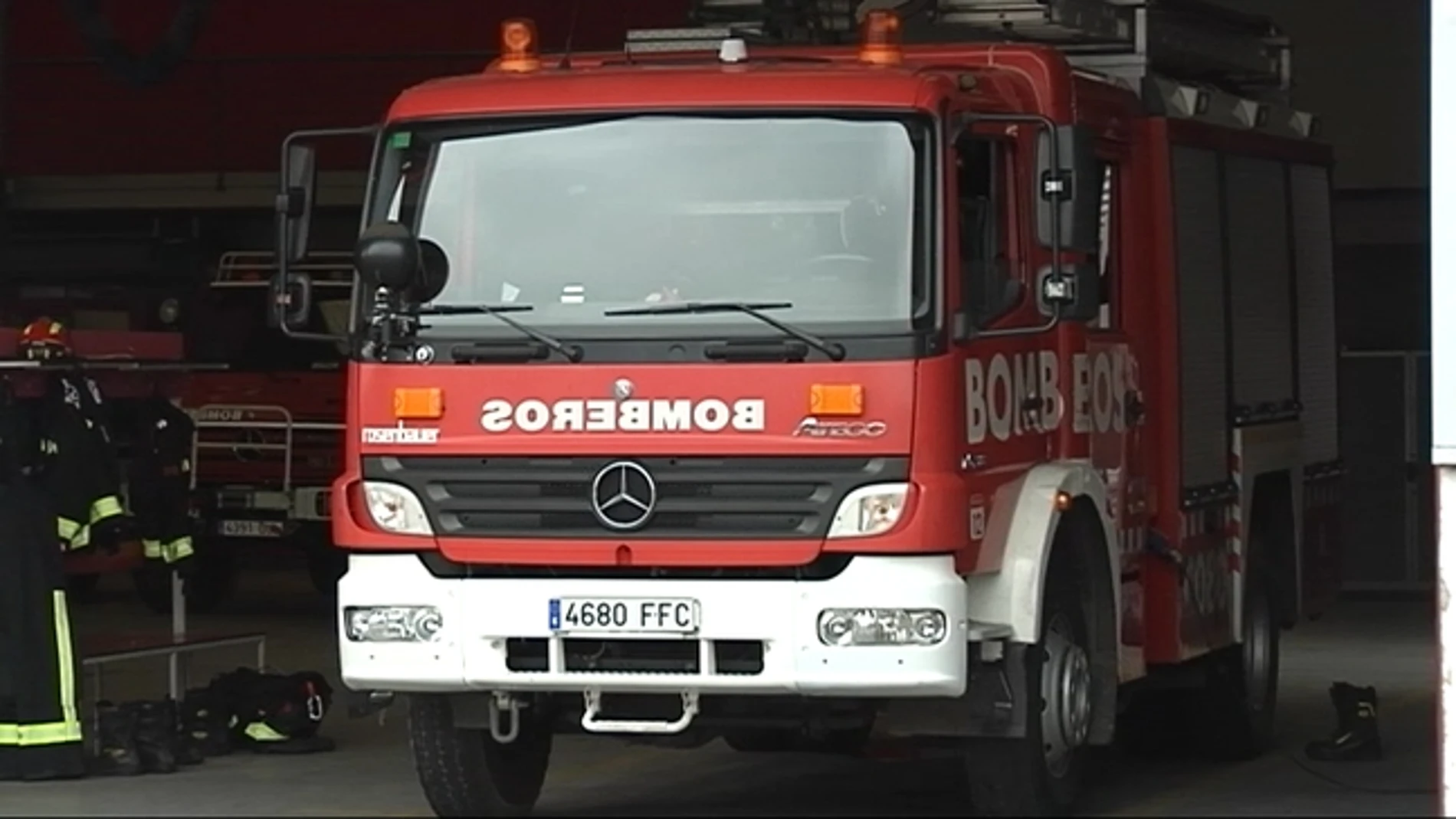 Vehículo del parque de bomberos de Gijón