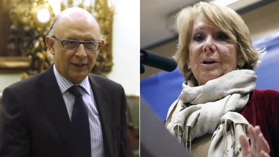 Cristóbal Montoro y Esperanza Aguirre Cristóbal Montoro y Esperanza Aguirre
