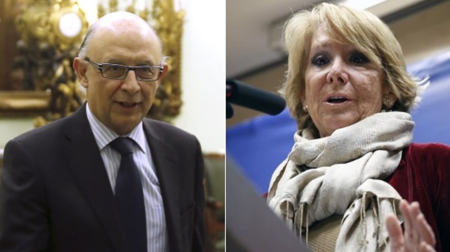Crist&oacute;bal Montoro y Esperanza Aguirre