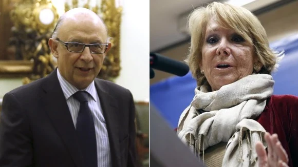 Cristóbal Montoro y Esperanza Aguirre