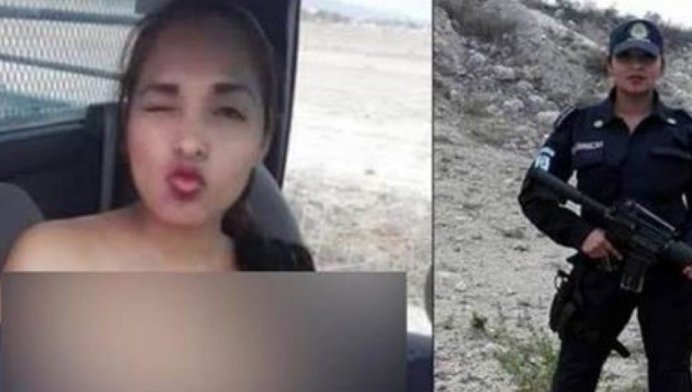 Imagen de la policía mexicana haciéndose el selfie