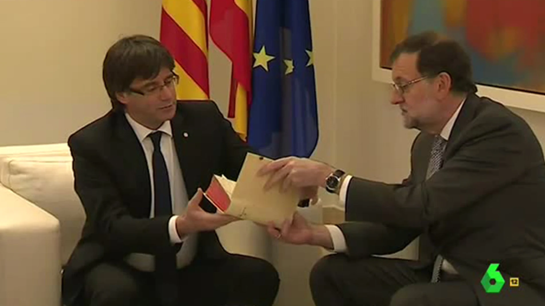 Rajoy se reúne con Puigdemont