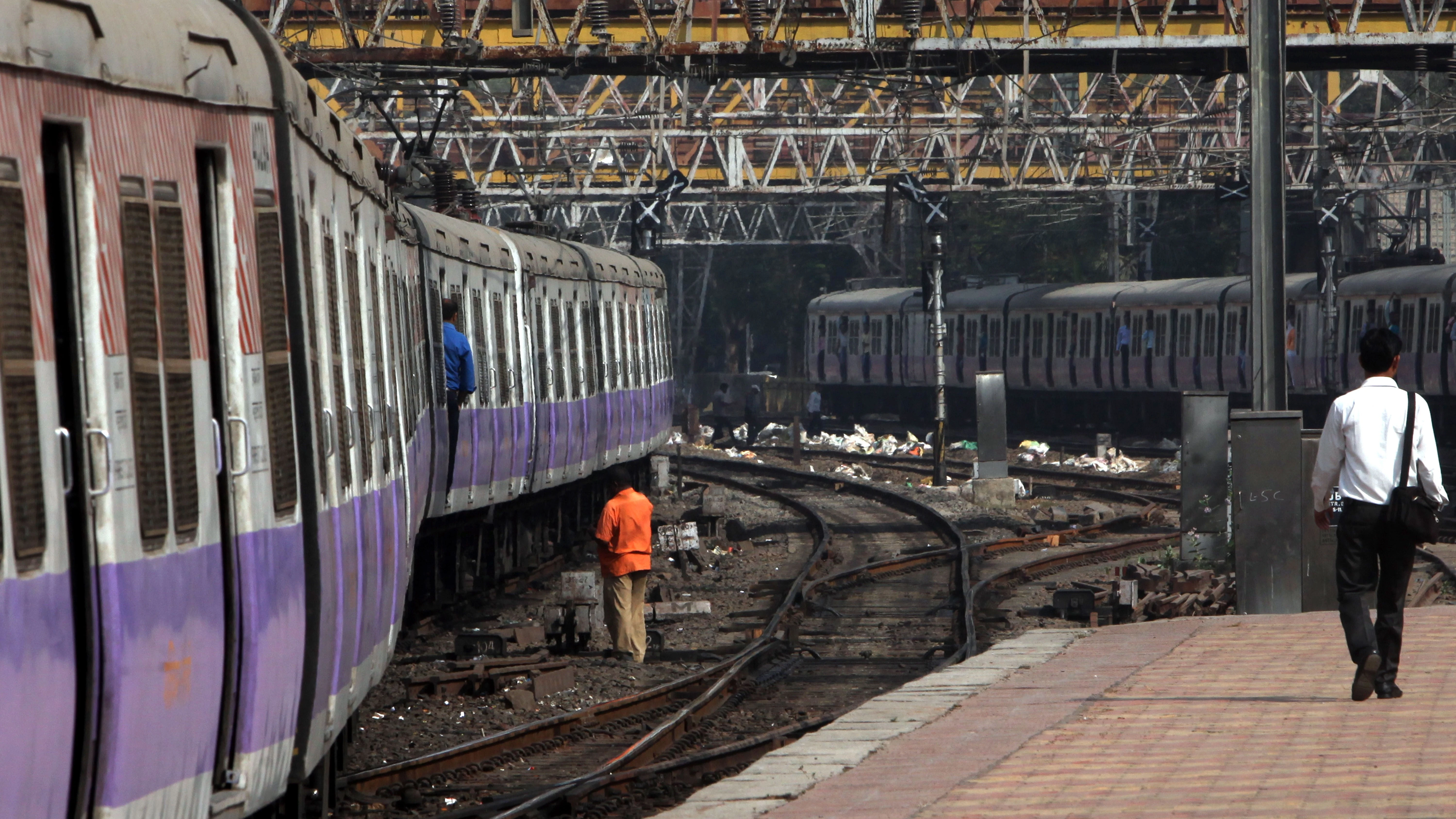 Estación de tren en India