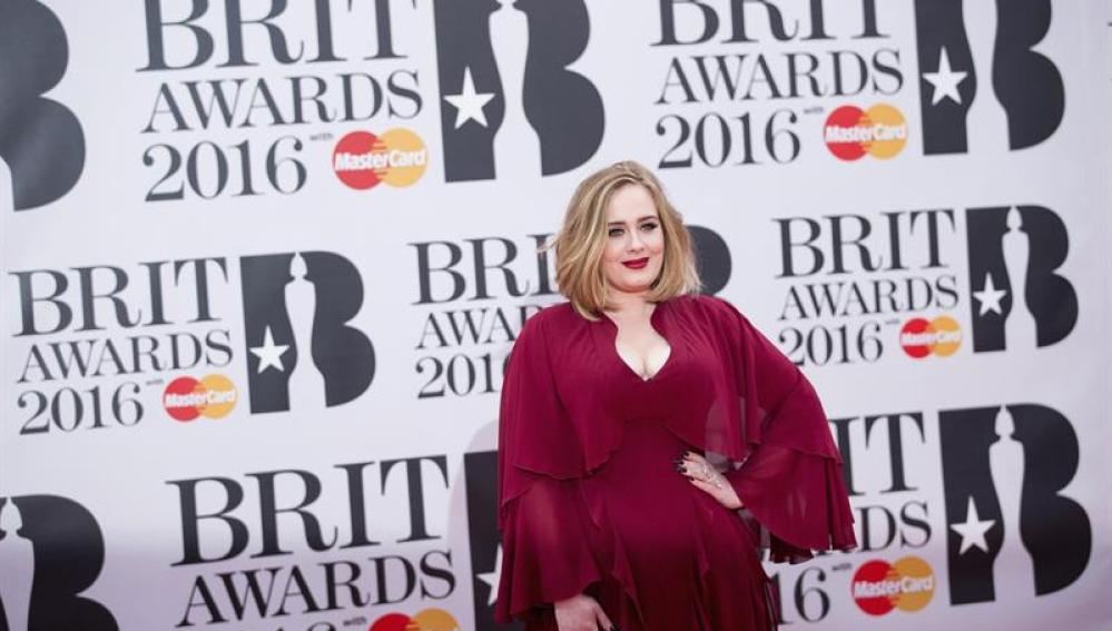 Adele en los brit awards