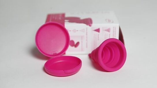 Imagen de una copa menstrual