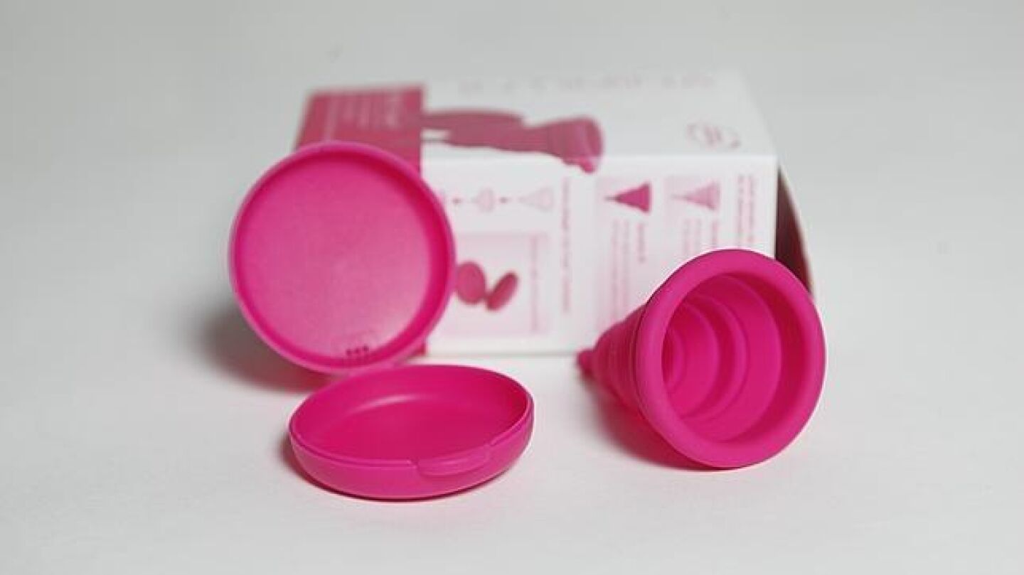 Imagen de una copa menstrual