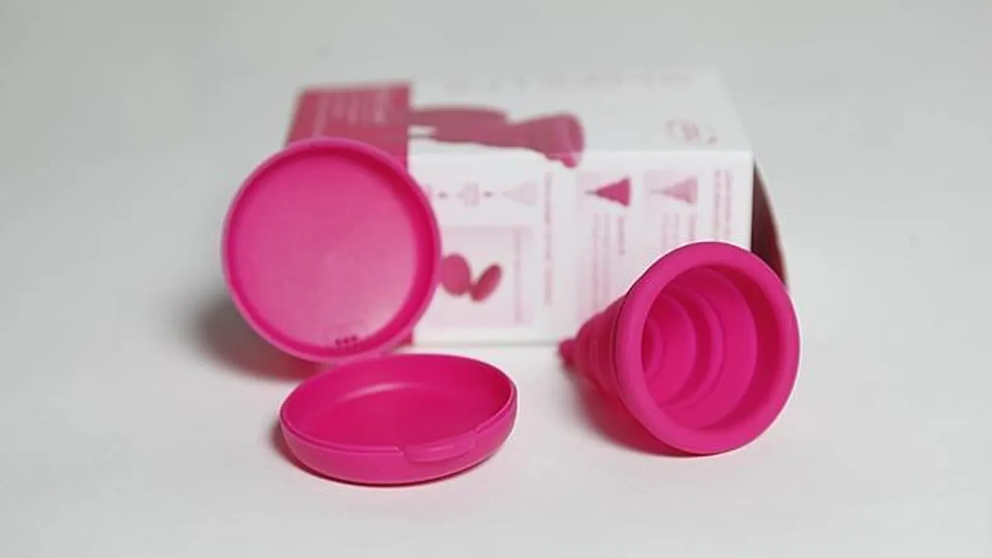 Imagen de una copa menstrual Imagen de una copa menstrual