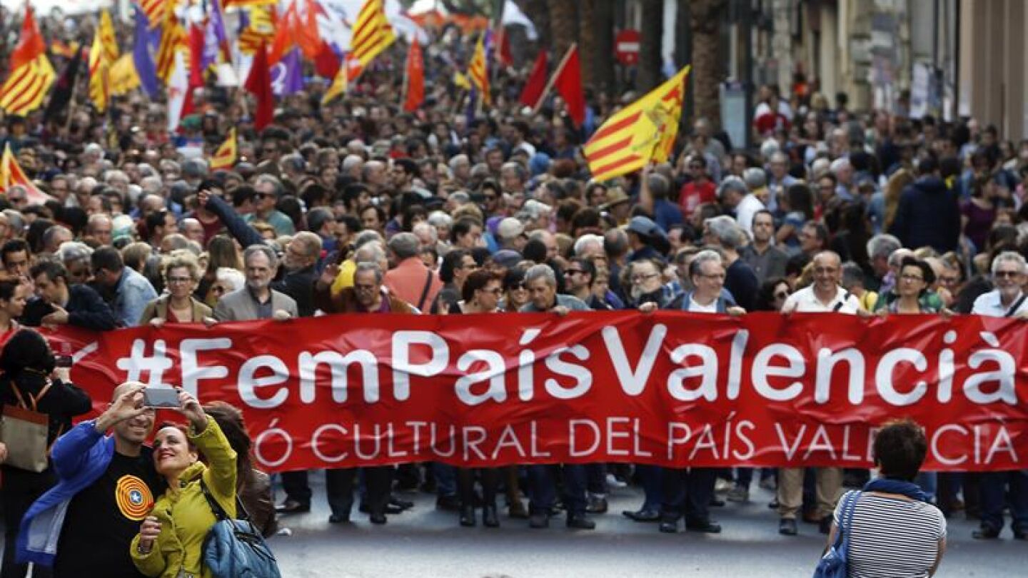 Manifestaci&oacute;n en Valencia por la cultura