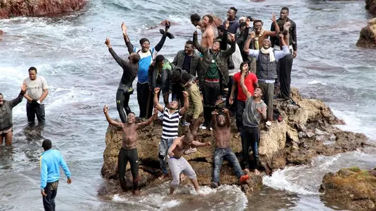 Unos 90 subsaharianos han conseguido entrar ilegalmente en Ceuta Unos 90 subsaharianos han conseguido entrar ilegalmente en Ceuta