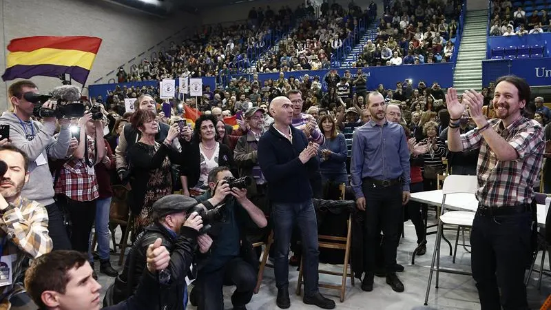 El secretario general de Podemos, Pablo Iglesias