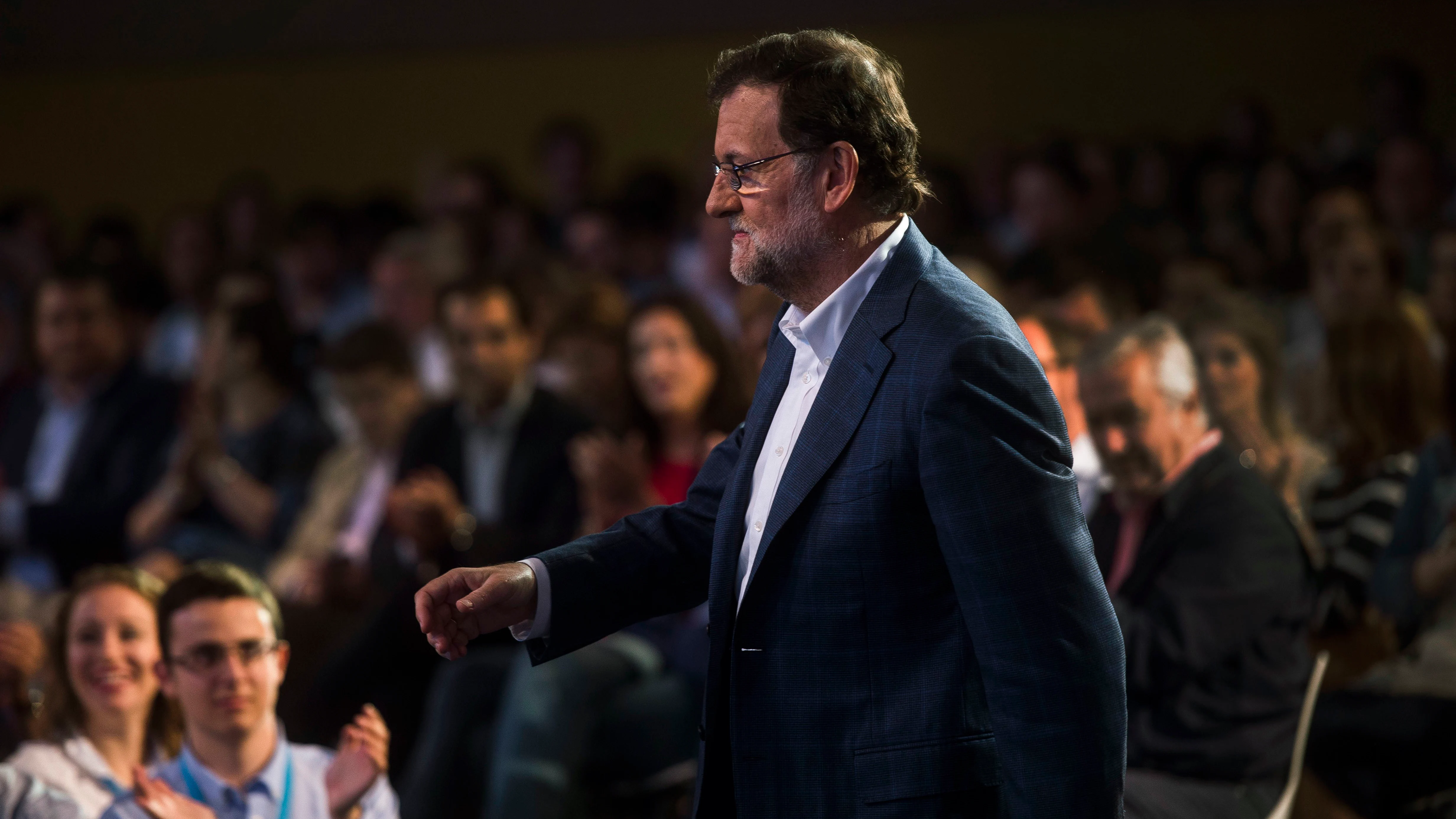 Mariano Rajoy, durante un acto del partido