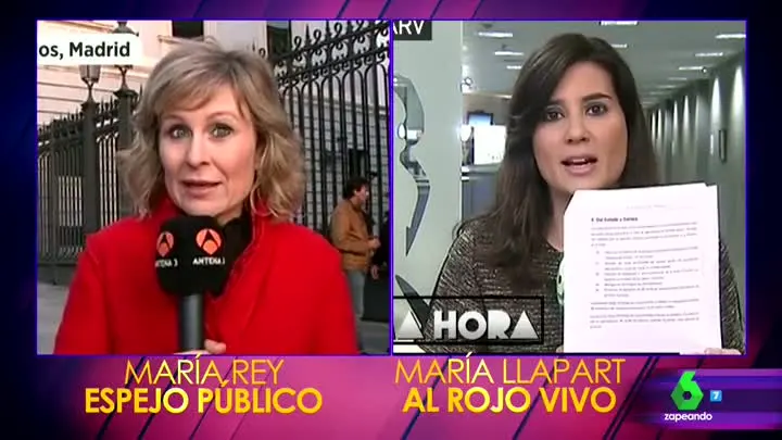 María Rey y María Llapar en el Congreso de los Diputados María Rey y María Llapar en el Congreso de los Diputados