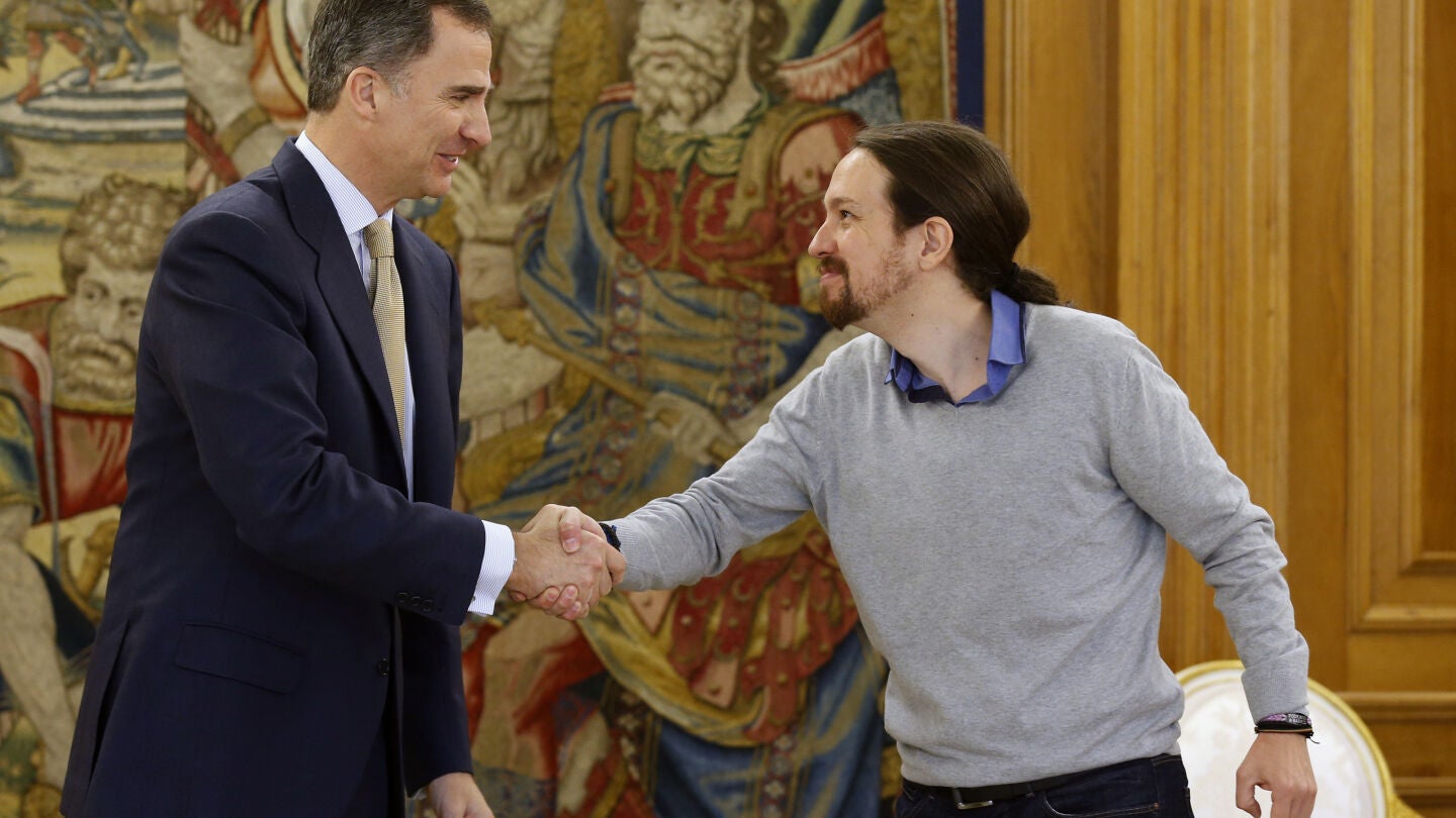 Pablo Iglesias, con Felipe VI