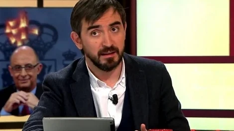 Ignacio Escolar, durante una tertulia en Al Rojo Vivo