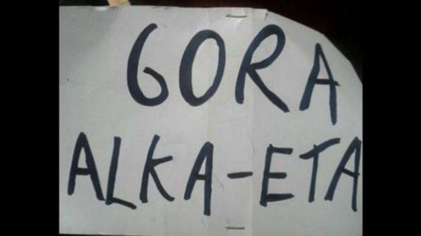 Cartel Gora Alka ETA