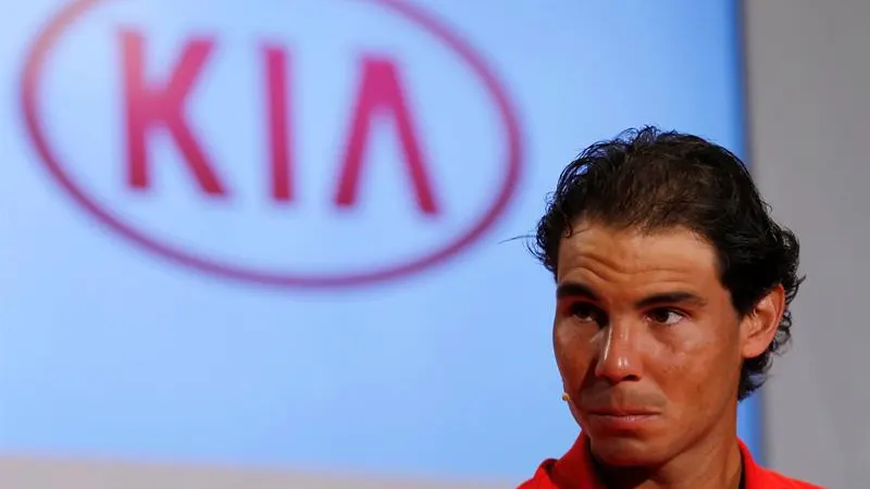 Rafa Nadal en un acto publicitario