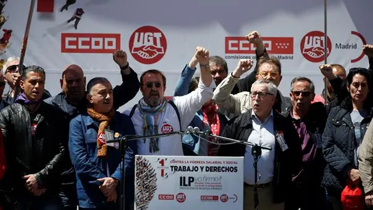 Los secretarios generales de CCOO y UGT, Ignacio Fernández Toxo y Pepe Álvarez Los secretarios generales de CCOO y UGT, Ignacio Fernández Toxo y Pepe Álvarez