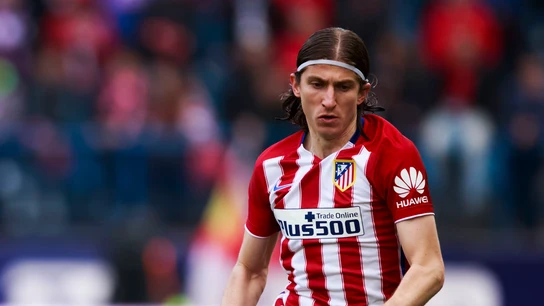 Filipe Luis, durante un partido con el Atlético de Madrid Filipe Luis, durante un partido con el Atlético de Madrid