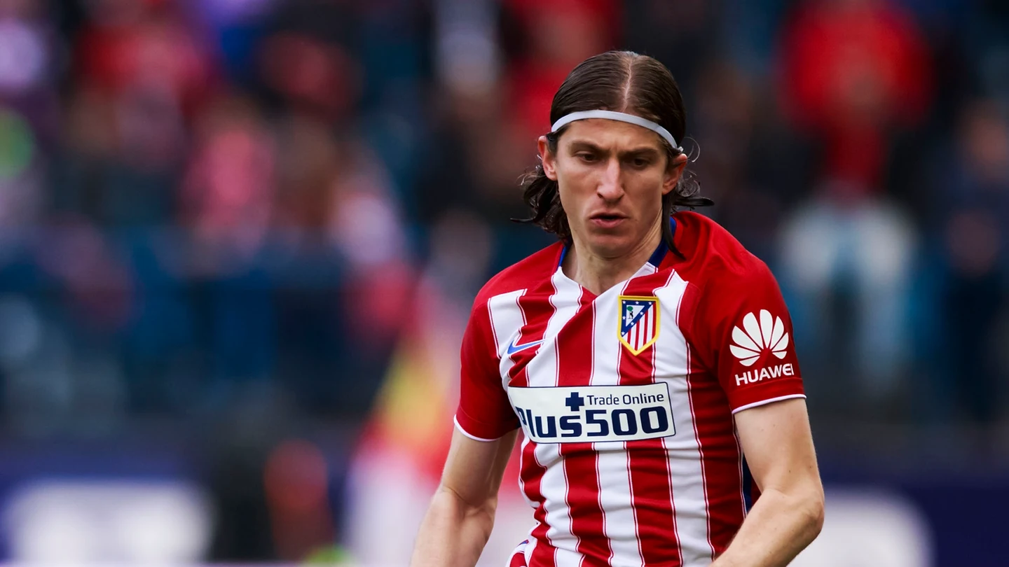 Filipe Luis, durante un partido con el Atlético de Madrid Filipe Luis, durante un partido con el Atlético de Madrid