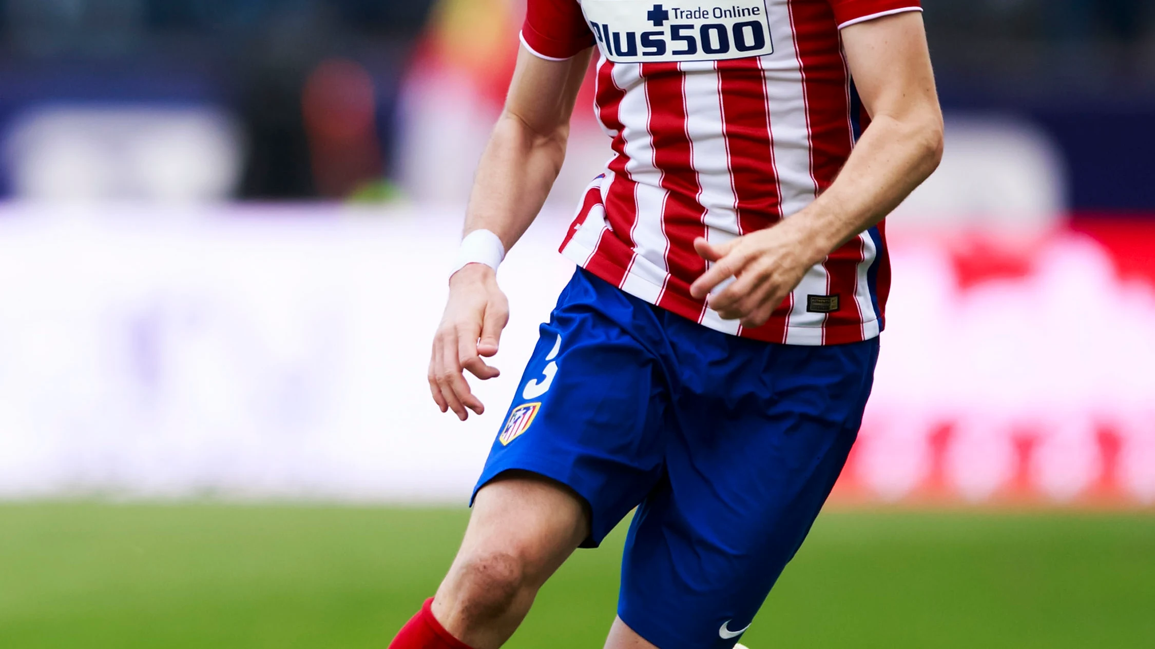 Filipe Luis, durante un partido con el Atlético de Madrid