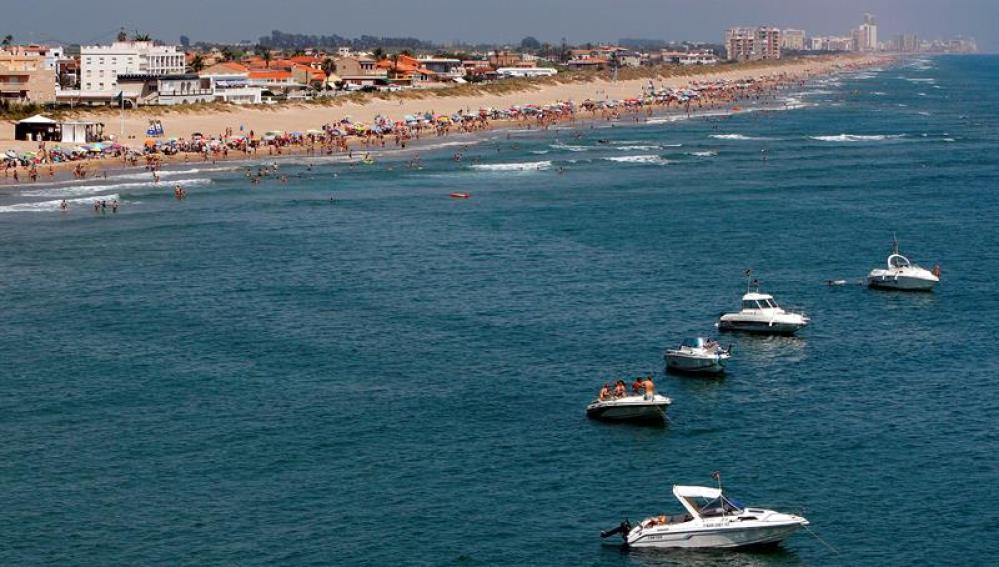 Vista de la playa de Cullera, en Valencia
