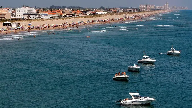 Vista de la playa de Cullera, en Valencia