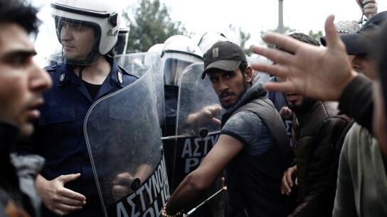 Enfrentamientos en Idomeni