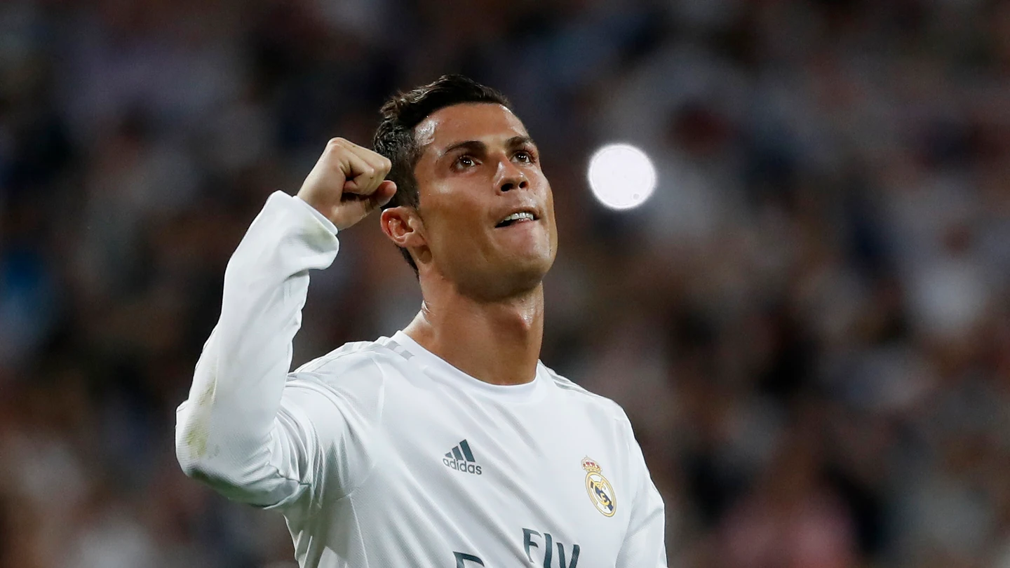 Cristiano Ronaldo celebra el pase a la final de Milán Cristiano Ronaldo celebra el pase a la final de Milán