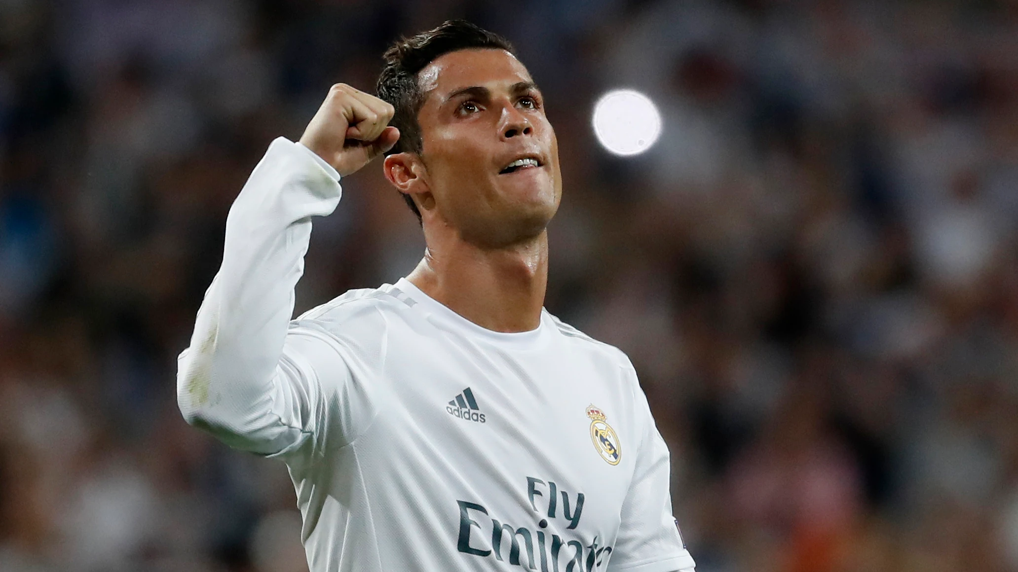 Cristiano Ronaldo celebra el pase a la final de Milán