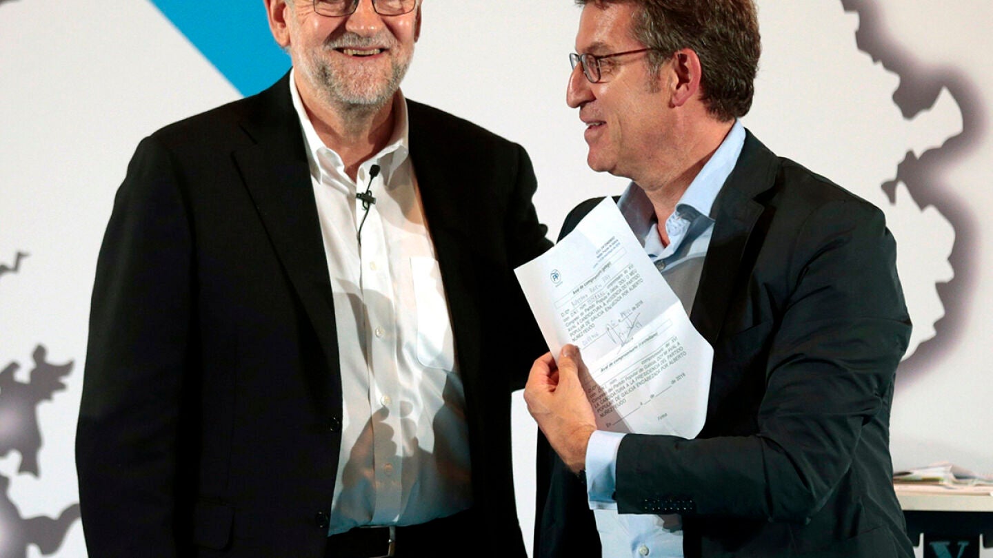 Mariano Rajoy y N&uacute;&ntilde;ez Feij&oacute;o