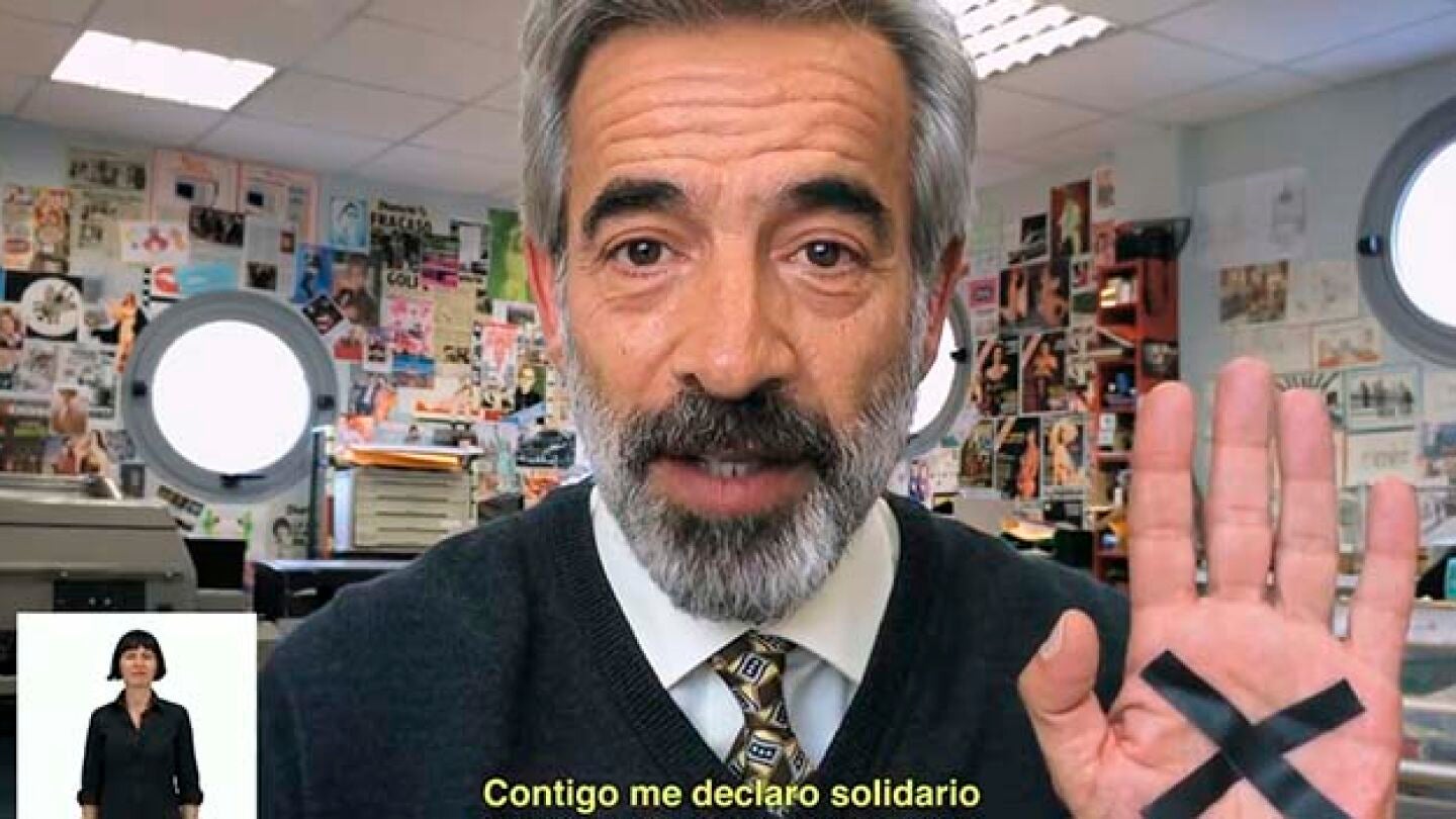 Imanol Arias en la campa&ntilde;a de Hacienda que protagoniz&oacute; en el a&ntilde;o 2014