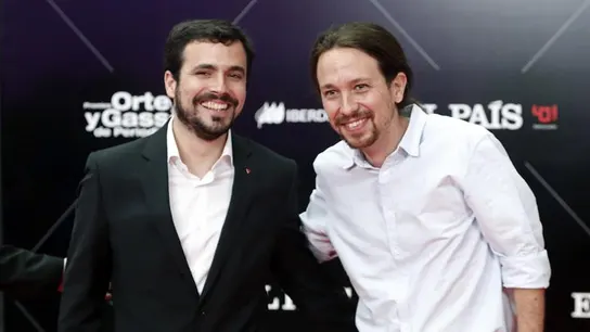 El líder de Podemos, Pablo Iglesias, y Alberto Garzón de IU El líder de Podemos, Pablo Iglesias, y Alberto Garzón de IU