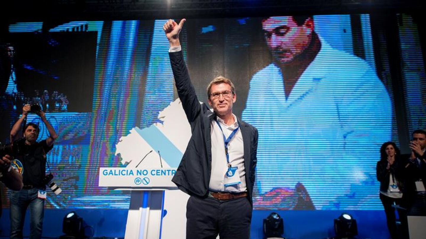 El presidente de la Xunta, Alberto N&uacute;&ntilde;ez Feij&oacute;o