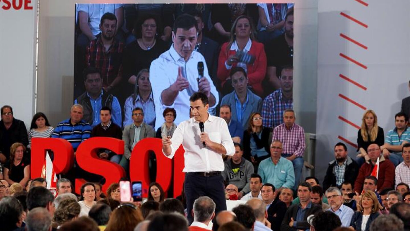 El l&iacute;der del PSOE, Pedro S&aacute;nchez