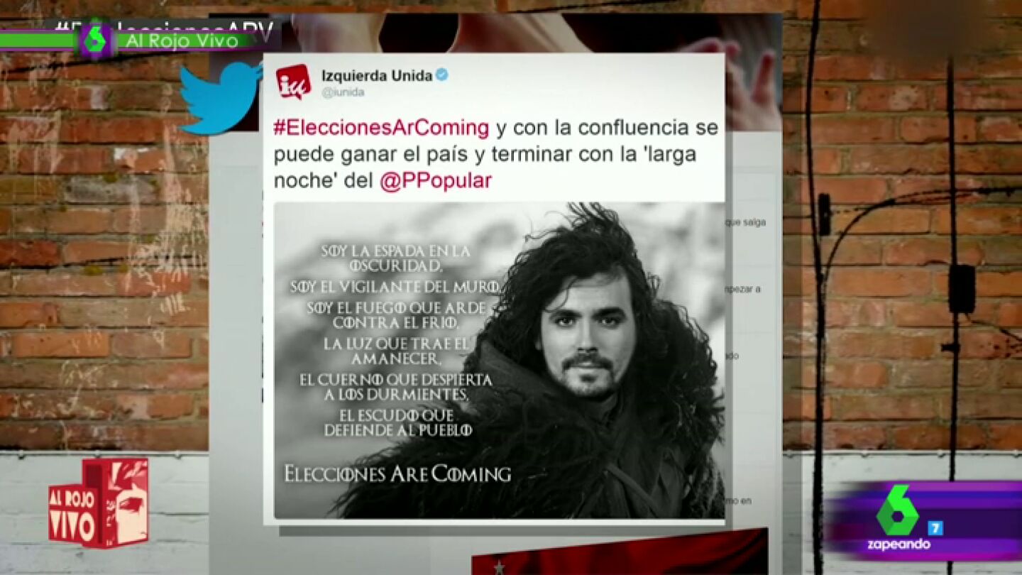 Garz&oacute;n se convierte en Jon Snow para las elecciones