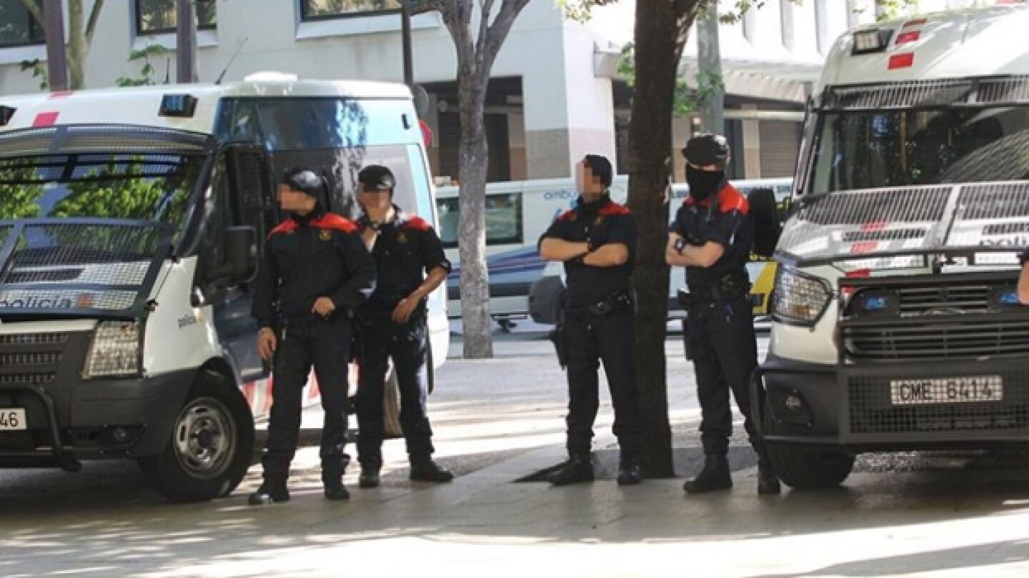 Un grupo de Mossos en una imagen de archivo 