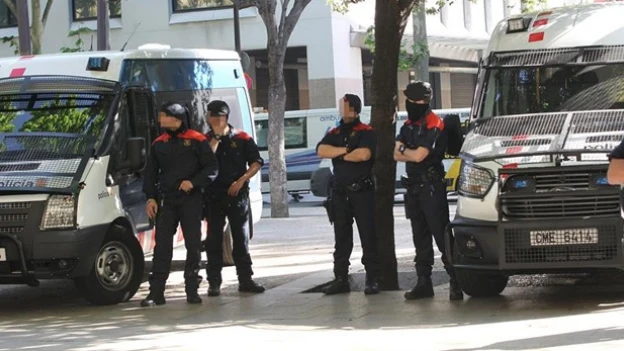 Un grupo de Mossos en una imagen de archivo 