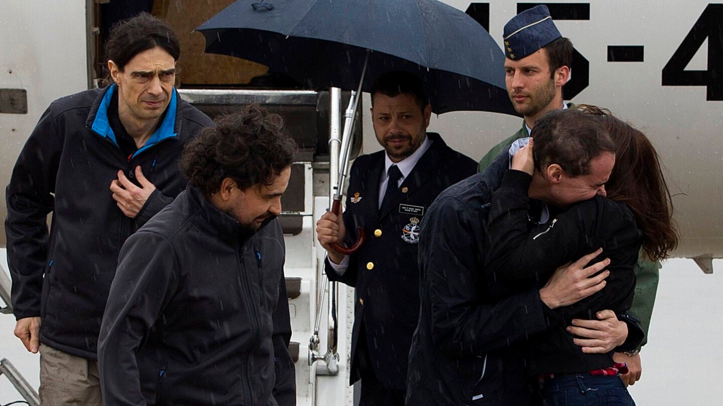 Los periodista secuestrados vuelven a Espa&ntilde;a