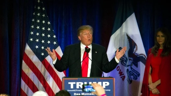Donald Trump, durante un mitin electoral Donald Trump, durante un mitin electoral