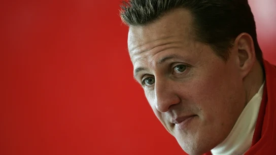 Michael Schumacher, antes de una carrera con Ferrari Michael Schumacher, antes de una carrera con Ferrari