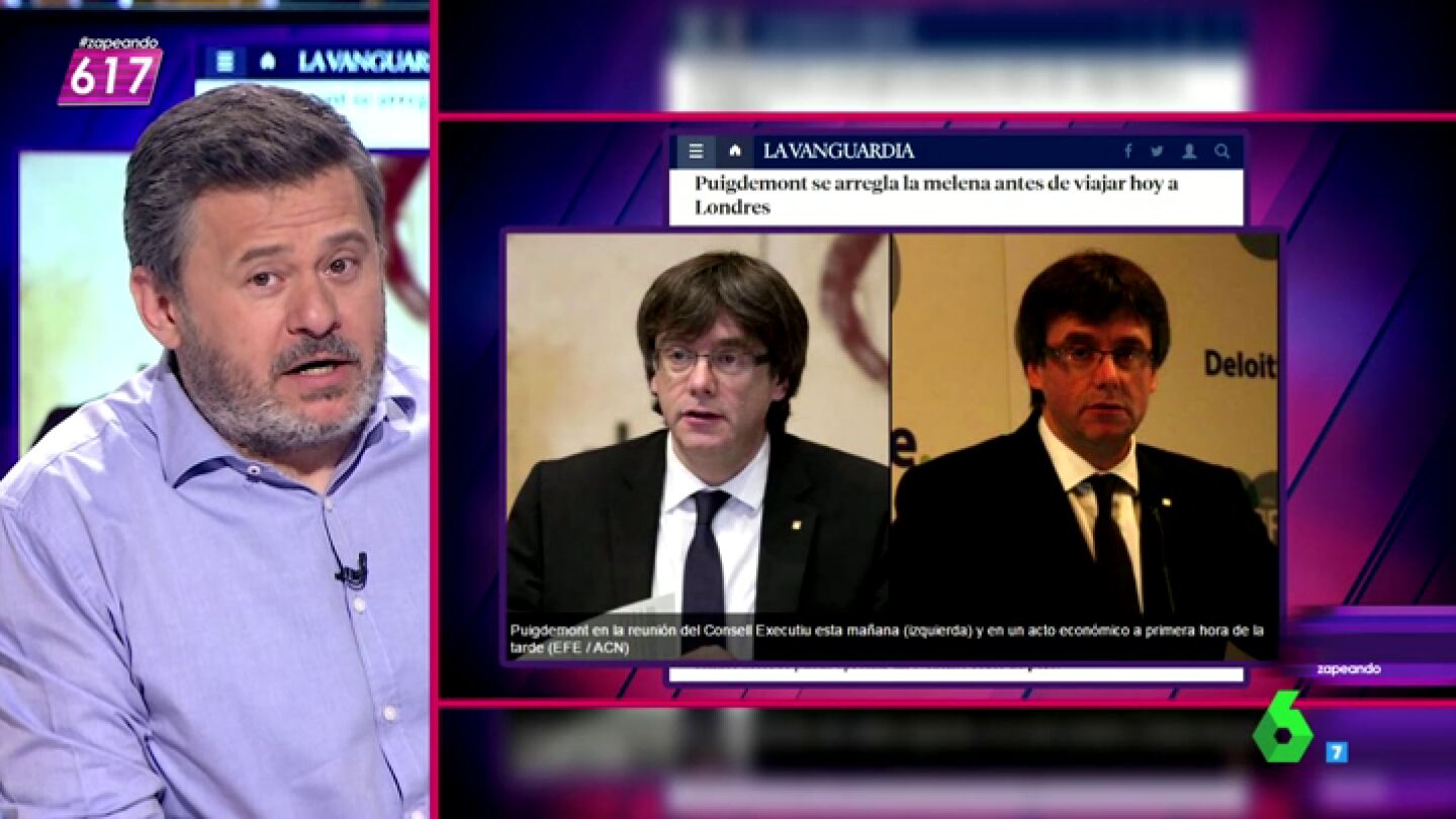 Miki Nadal: "Parece que lleva el casco de los Xmen. Me pregunto qu&eacute; habr&aacute;n hecho con todo el pelo que le han cortado "
