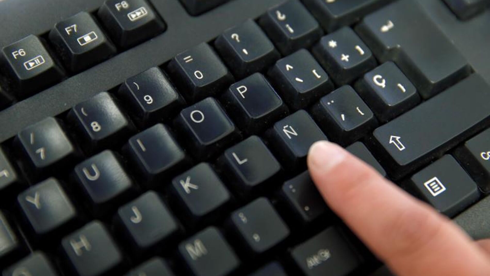 Vista del teclado de un ordenador.