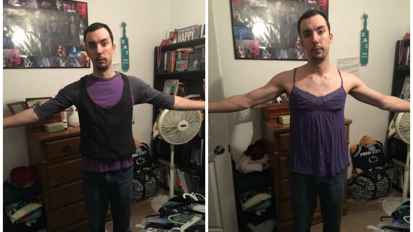 Ridiculiza las tallas de las mujeres tras probarse la ropa de su novia Ridiculiza las tallas de las mujeres tras probarse la ropa de su novia