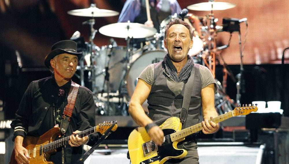 El músico y cantante estadounidense Bruce Springsteen durante un concierto 