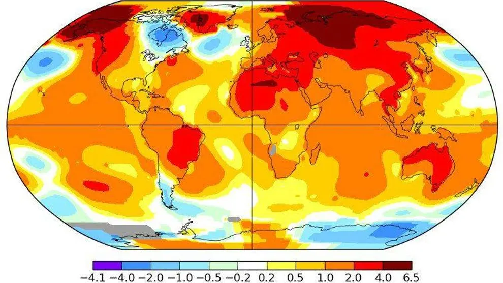 Temperaturas globales de la Tierra en abril de 2016